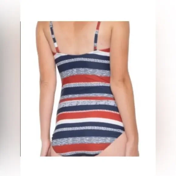 Seekers One-Piece UPF Striped Swimsuit size 12 - Picture 8 of 8